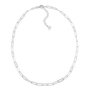 Silpada 925 Matte Sterling Silver Graffetta Paperclip Necklace